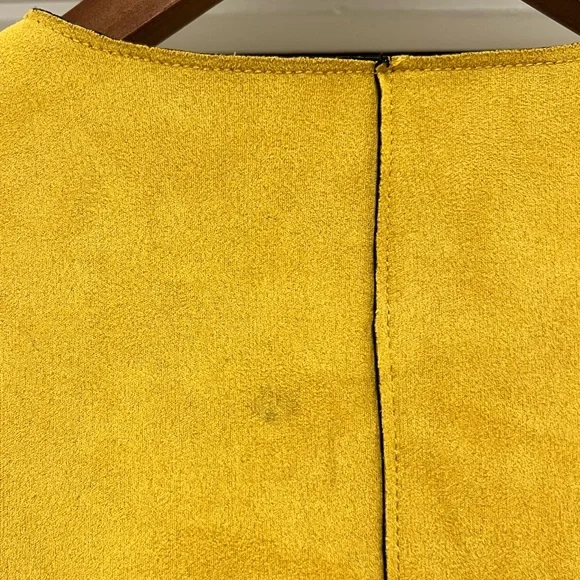 Zara Suede Effect Jacket in Mustard - Picture 10 of 10